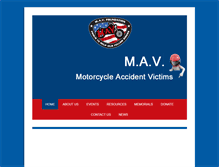 Tablet Screenshot of motorcycleaccidentvictims.org